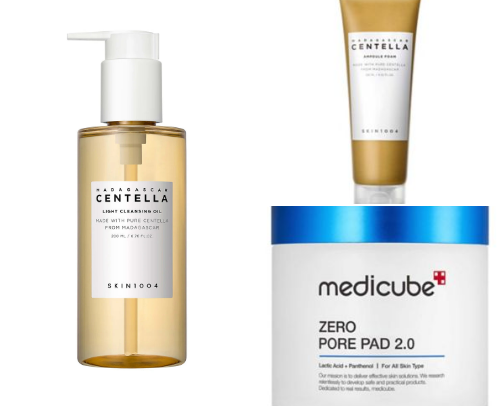 Most trusted K- beauty skincare for combination skin with pores cover photo collage