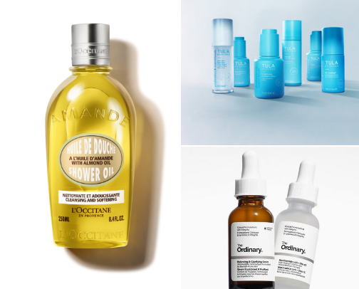 Skin care cover photo collage