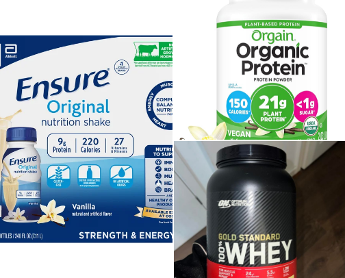 Protein recommendations cover photo collage