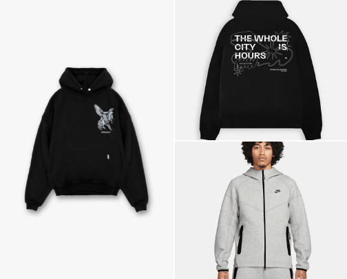 Hoodies + Sweatshirts cover photo collage
