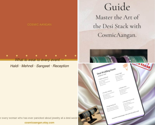 The Ultimate Desi Wedding Guest Guide: Jewelry & Style for Every Event cover photo collage