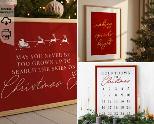 Christmas Decor cover photo collage