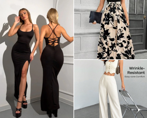Clothes shop cover photo collage
