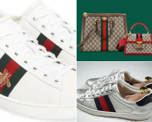 Gucci sneakers for the ladies cover photo collage