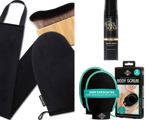 Indoor/outdoor Tanning & Self tanning cover photo collage