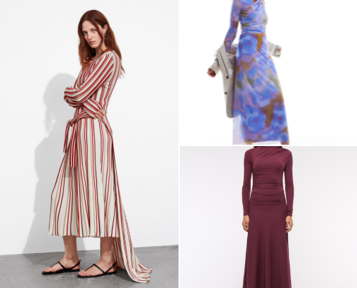 Beautiful midi dresses to buy in the sale right now! cover photo collage