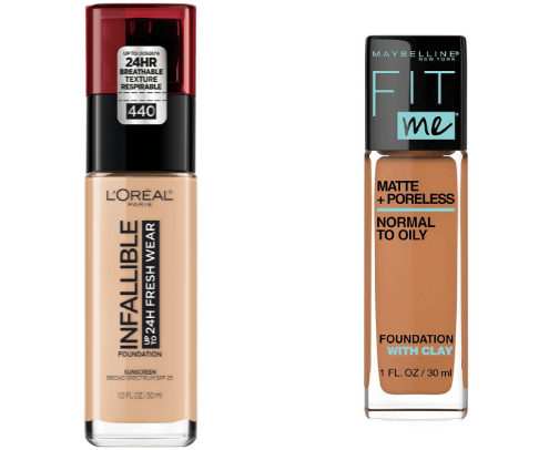 the best drugstore foundations 🩵 cover photo collage