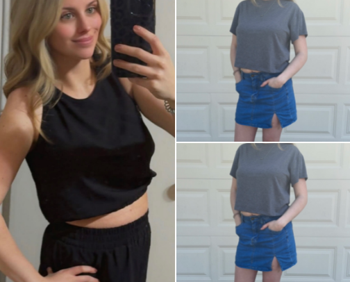 Clothes cover photo collage