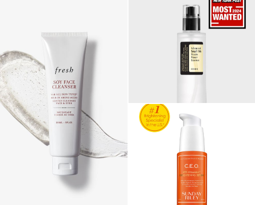 Skincare for 30+ skin cover photo collage