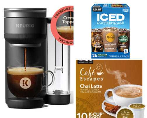 Coffee? Yes please! And all the essentials. The machines, the coffees, coffee cups and more. cover photo collage