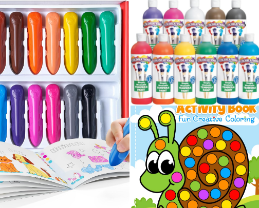 The Best Coloring Supplies and Crafts for kiddos cover photo collage