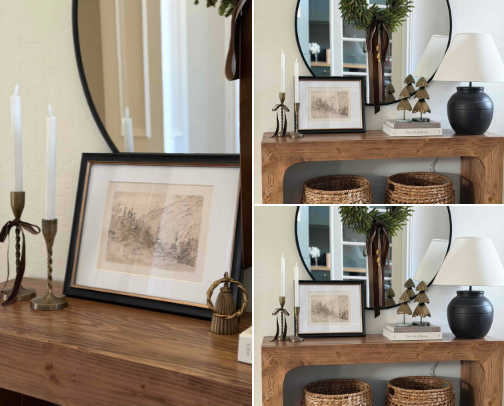 Neutral Christmas Decor cover photo collage