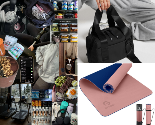 Gym Babe Essentials: Winter Arc Gains Guide 💪✨❤️‍🔥 cover photo collage