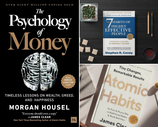 Success, Wealth & Personal Growth Books I recommend 💎✨ cover photo collage