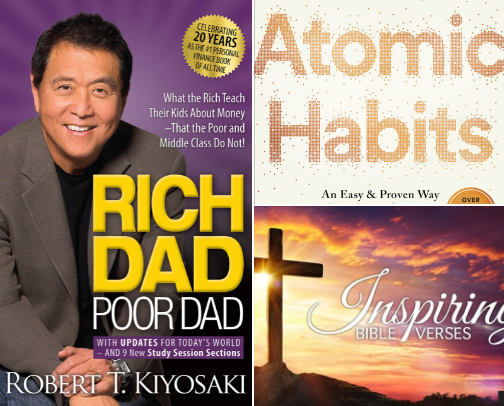 Favorite book cover photo collage