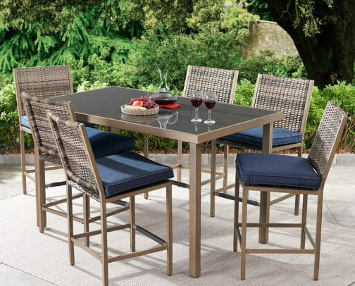 Better Homes & Gardens 7-Piece Patio Dining Set cover photo collage
