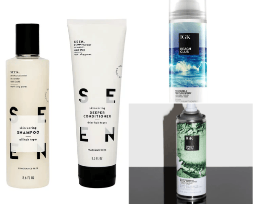 Hair care cover photo collage