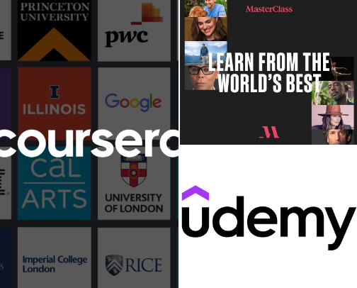 Education & Online Courses cover photo collage