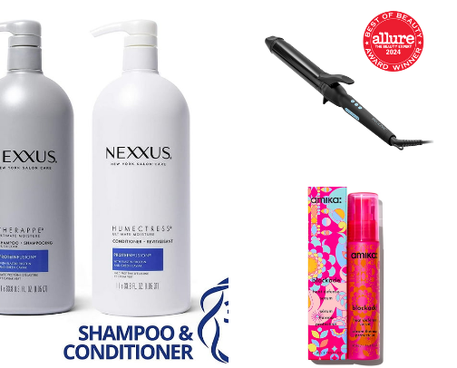 favorite hair products cover photo collage