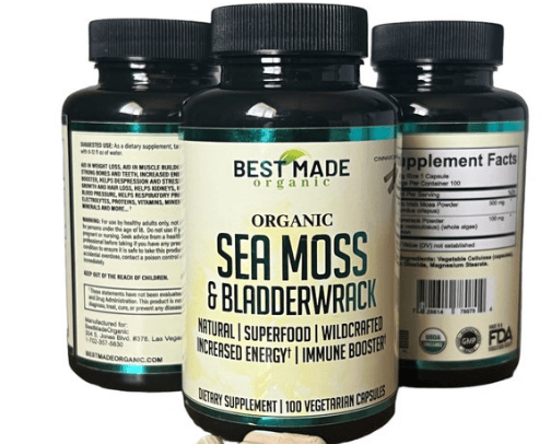ORGANIC Sea Moss cover photo collage