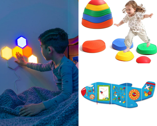 Things that make life for my autistic son easier. cover photo collage