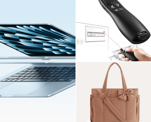 Work Essentials for Teachers and Early-Career Professionals: Laptop, Bag, Presenting and Desk Setup cover photo collage