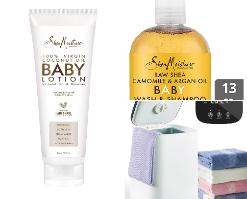 Updated version of baby bath time! cover photo collage
