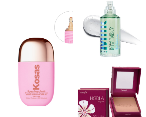 BEACHY GIRL makeup picks cover photo collage