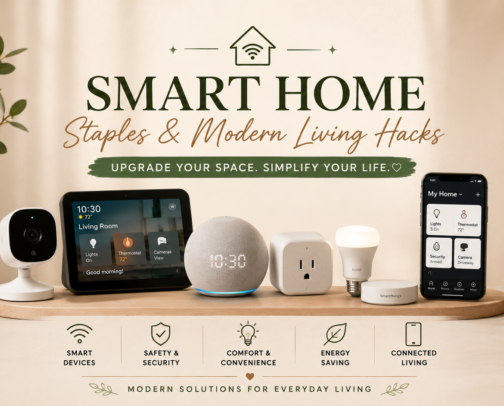 Smart Home Staples & Modern Living Hacks: Best Automation & Tech Gadgets cover photo collage