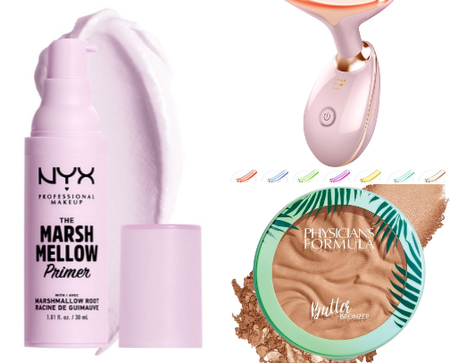 Beauty products for Moms over 40 cover photo collage