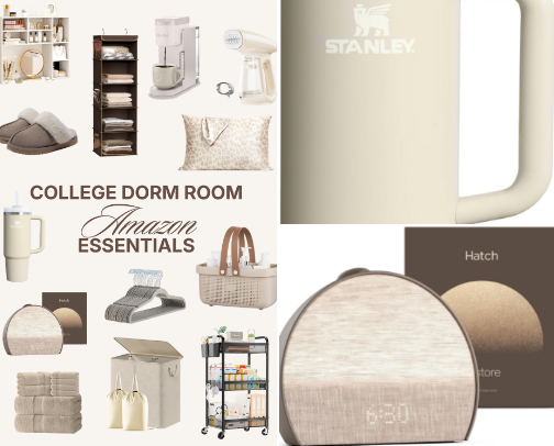 Dorm Room Essentials cover photo collage