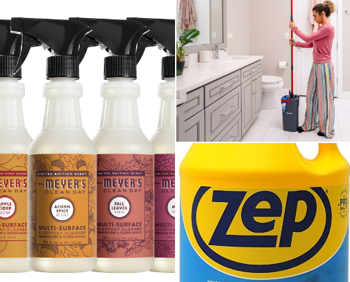 Cleaning Supplies cover photo collage