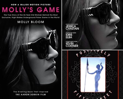 Molly's Game: The True Story of the 26-Year-Old Woman Behind the Most Exclusive, cover photo collage