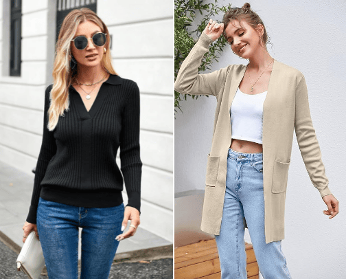 Women's outwear cover photo collage
