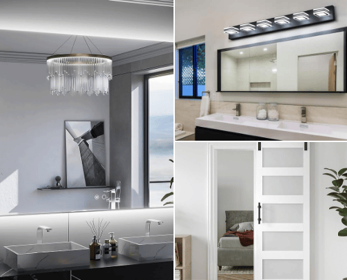 Bathroom Transformation! cover photo collage