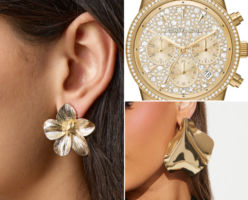 Jewelry for spring cover photo collage