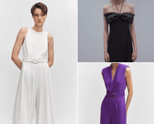 Woman clothes cover photo collage