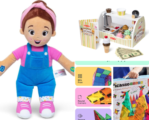 Christmas gifts for littles cover photo collage