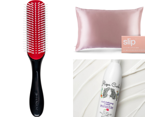 Curly Hair Essentials (as a 3a/3b girly) 👩🏽‍🦱 cover photo collage