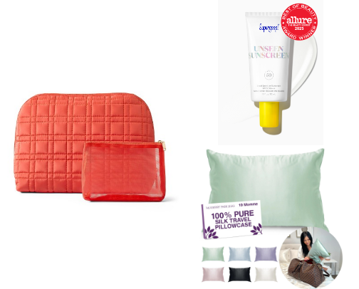 TSA-Approved Beauty Must-Haves for Work Travel cover photo collage