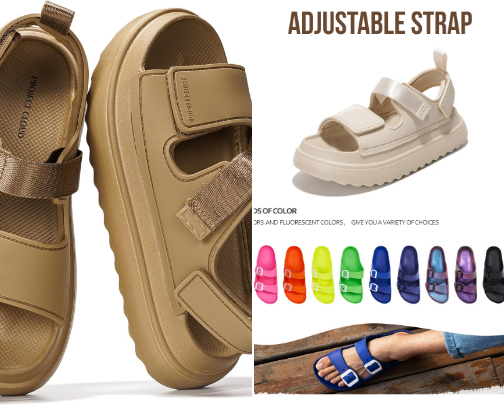 Summer Sandals cover photo collage