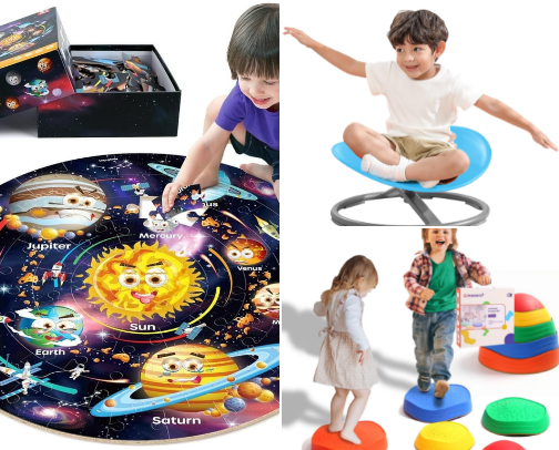Toys for sensory needs cover photo collage