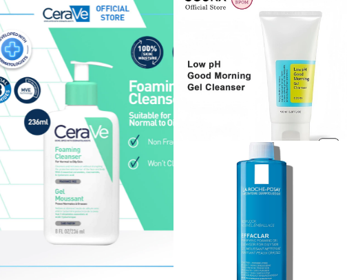 Skincare Routine for Oily Skin cover photo collage