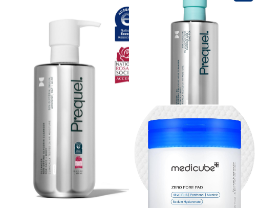 skincare routine cover photo collage