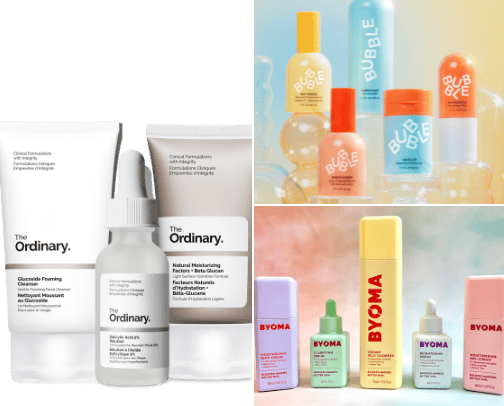 Affordable skincare ✨🌺 cover photo collage