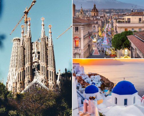 Beautiful Summer Vacay Destinations in Europe cover photo collage