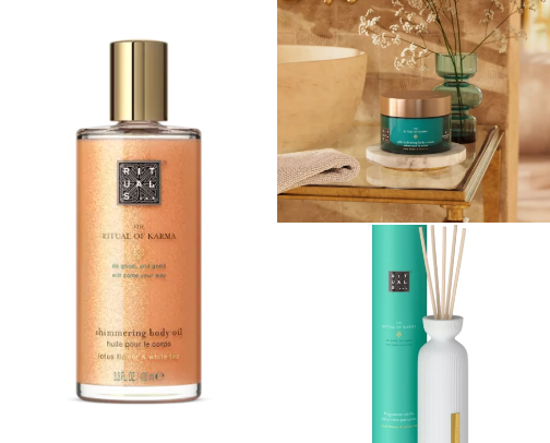 Bath and body products cover photo collage
