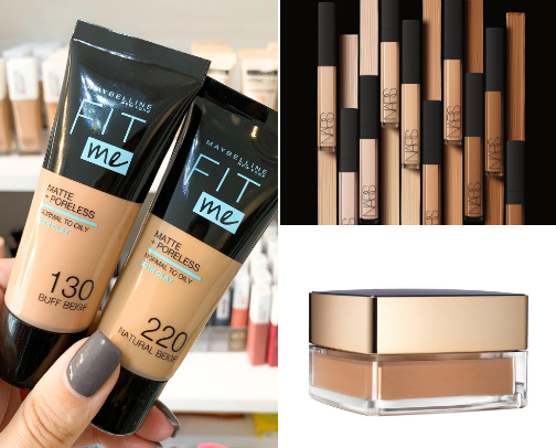 Basic makeup + glow aesthetic ✨ cover photo collage