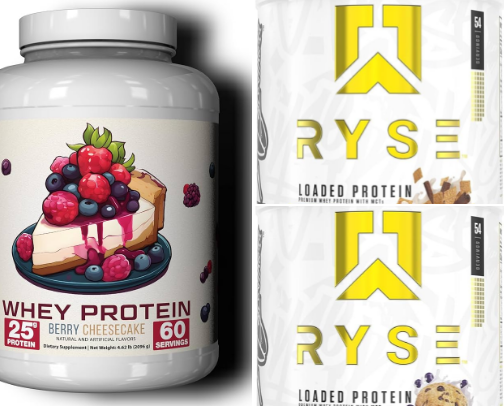 Protein Powders cover photo collage
