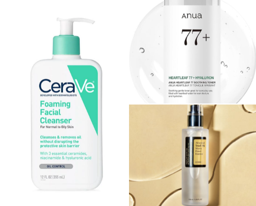My skincare routine🫧✨ cover photo collage